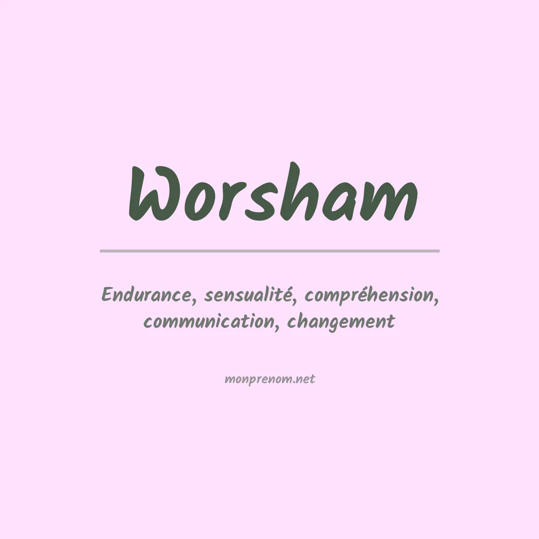 Prénom Worsham