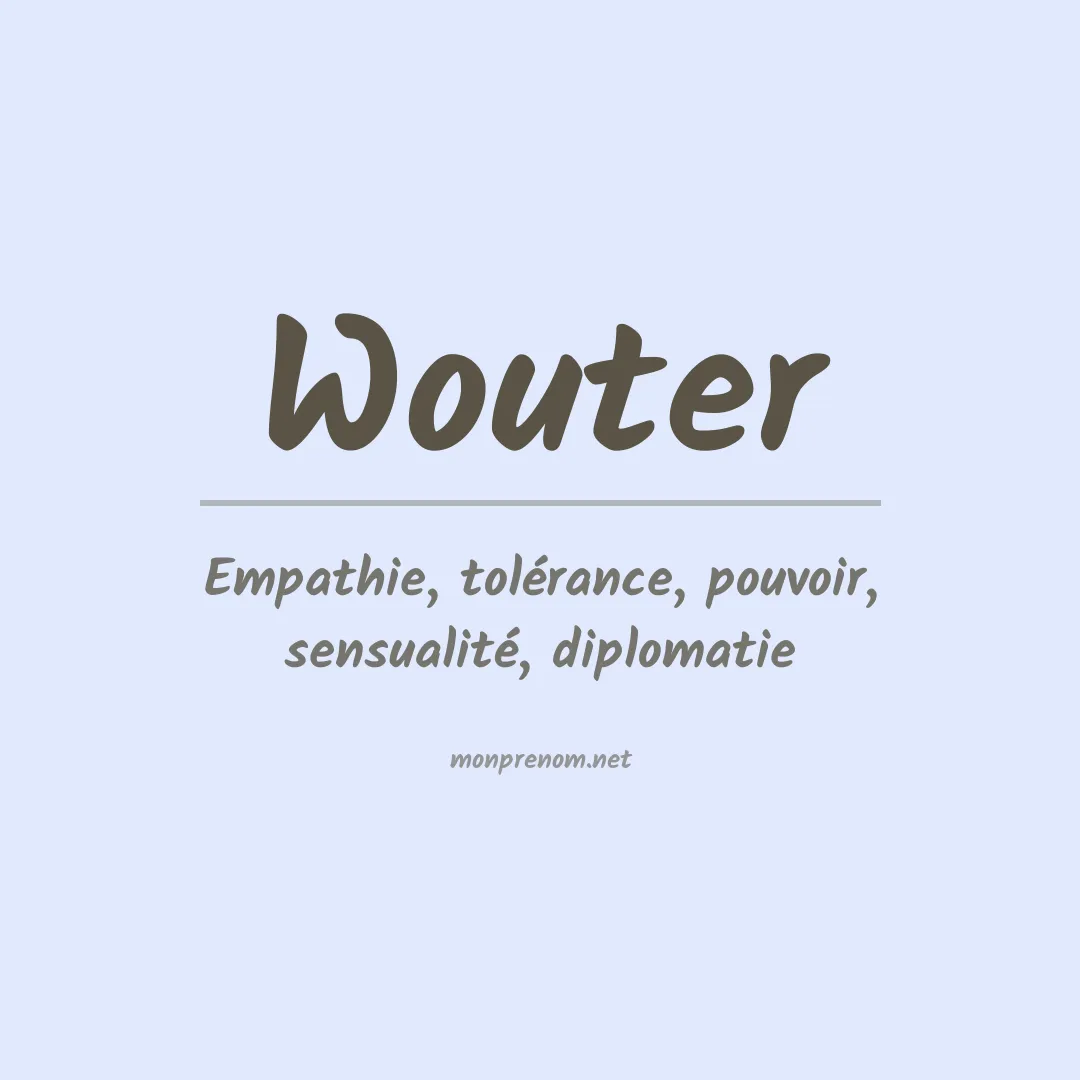 Signification du prénom Wouter