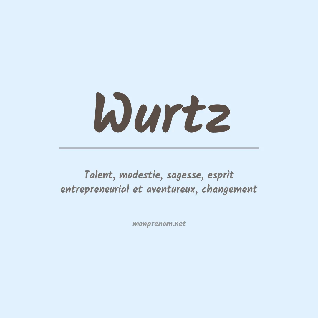Prénom Wurtz