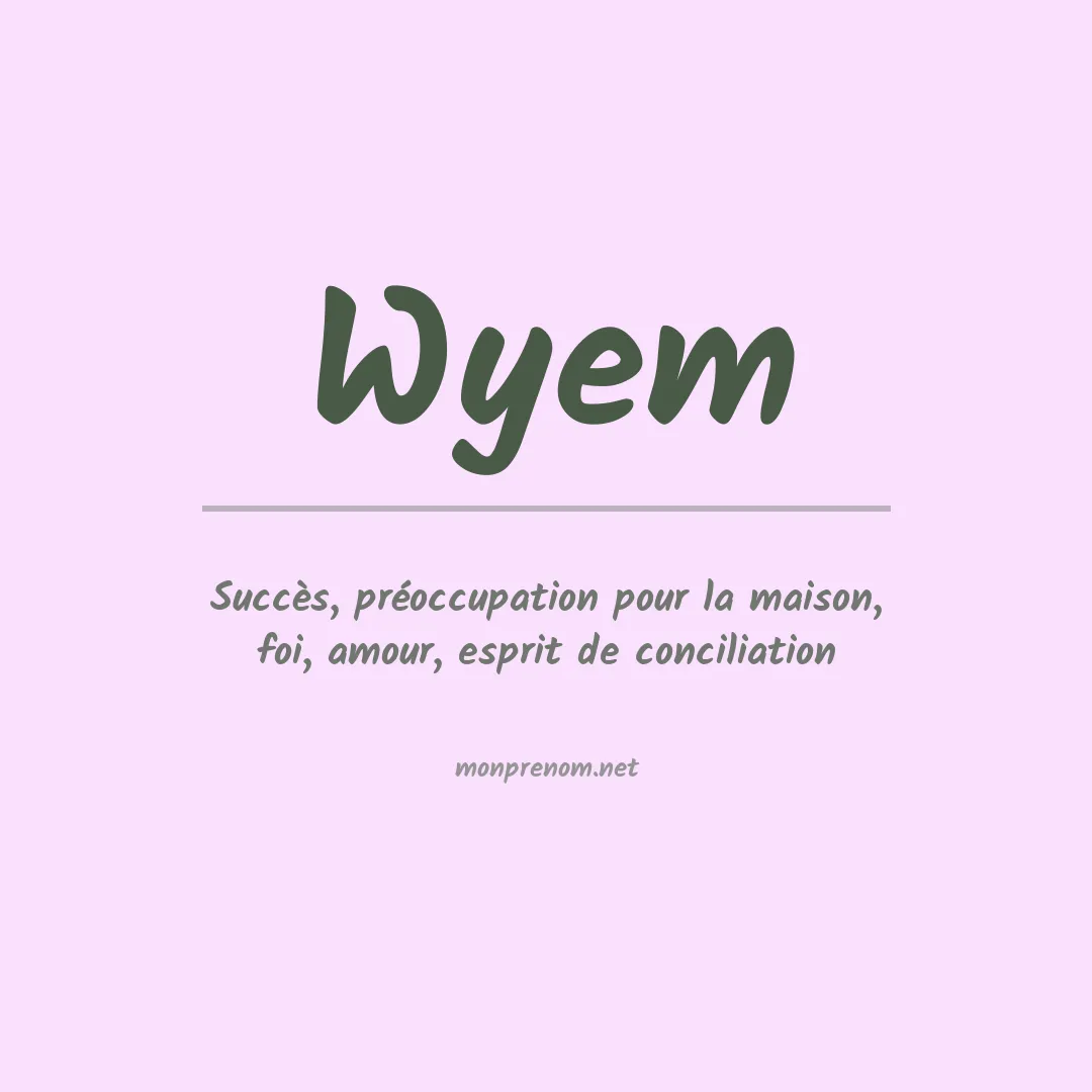 Prénom Wyem