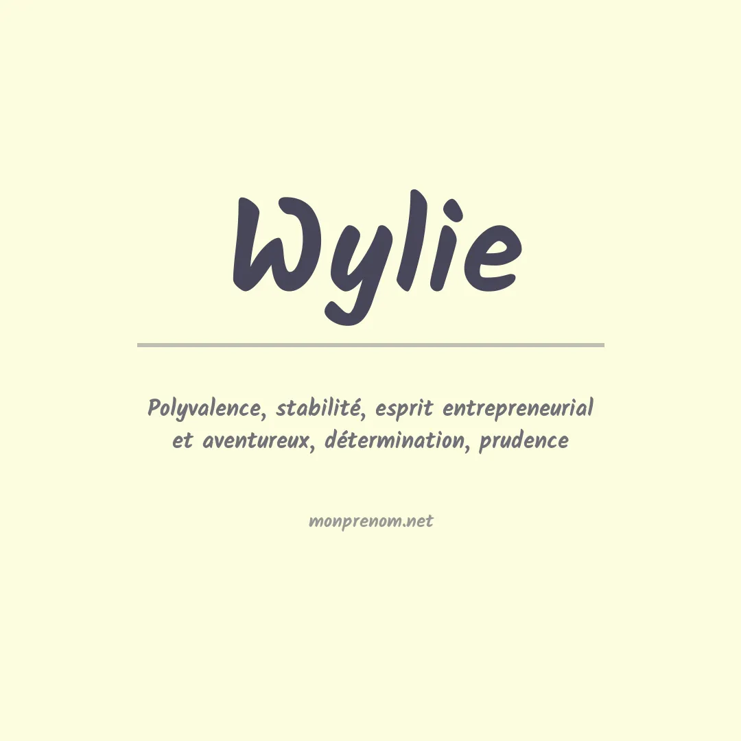 Prénom Wylie