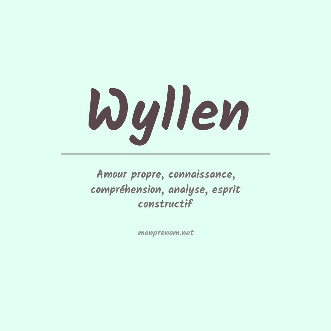 Prénom Wyllen