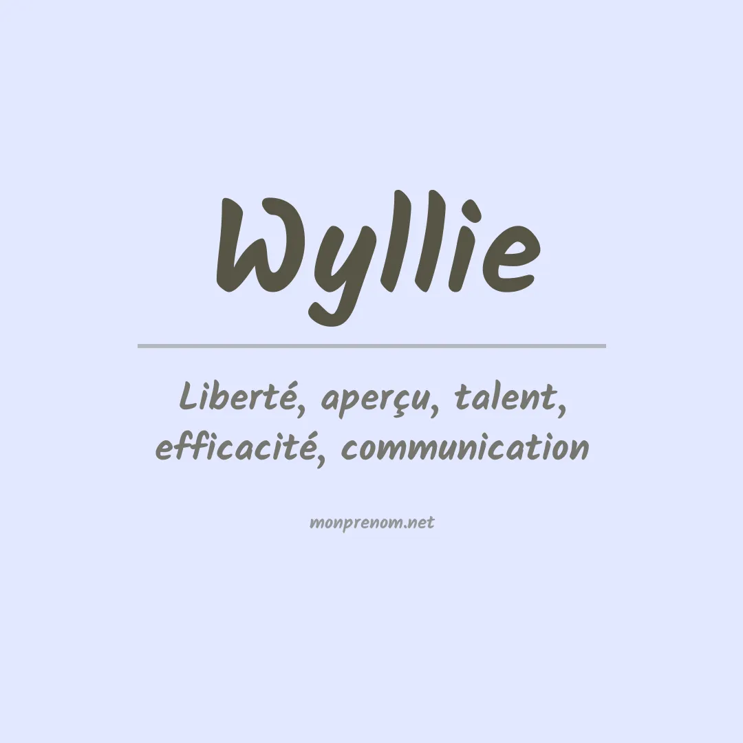 Prénom Wyllie