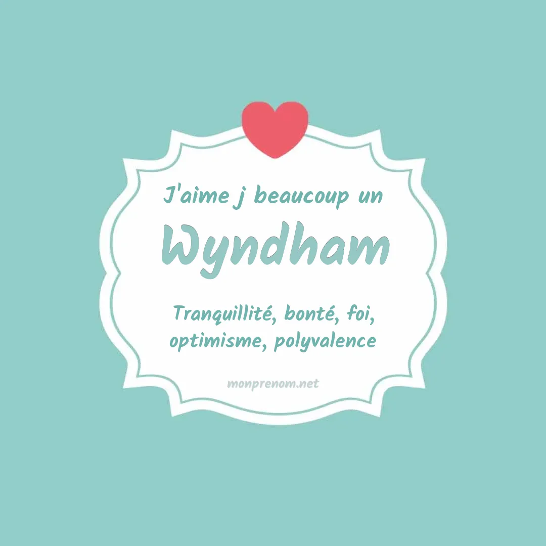 J'aime beaucoup Wyndham