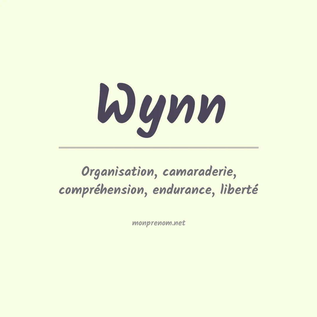 Prénom Wynn