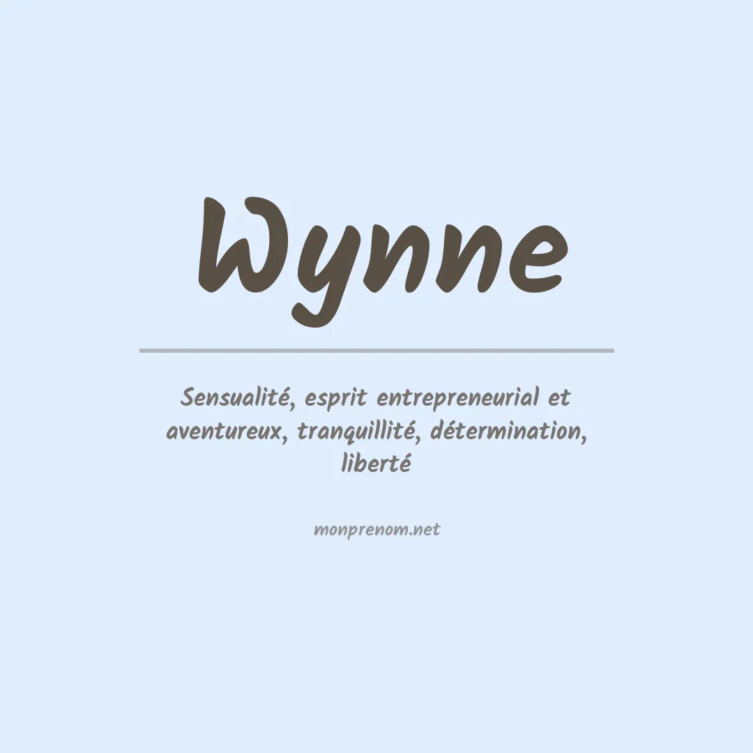 Prénom Wynne