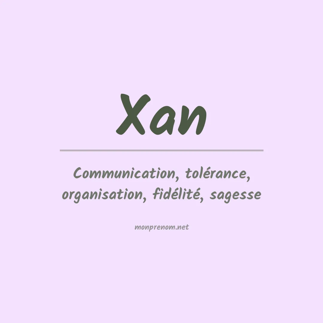 Prénom Xan