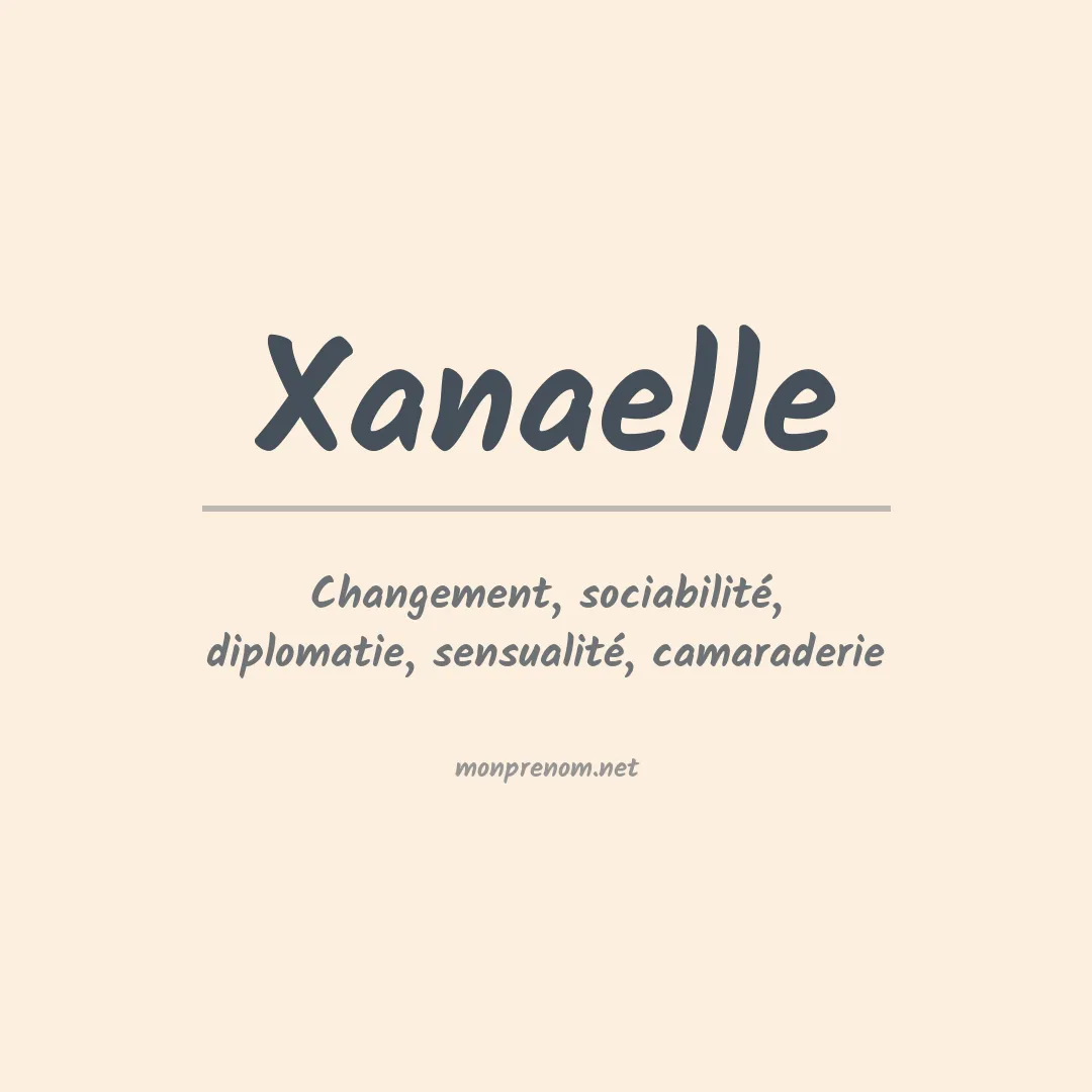 Signification du prénom Xanaelle