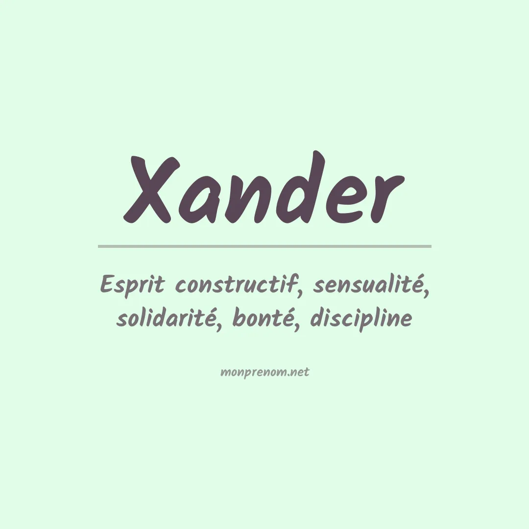 Prénom Xander