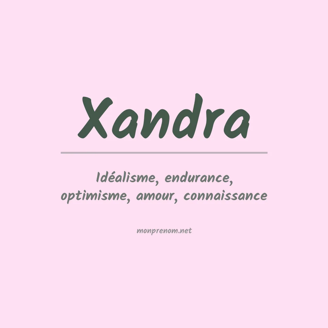 Prénom Xandra