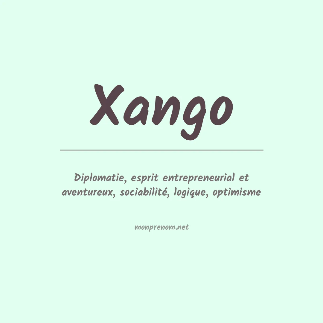 Prénom Xango