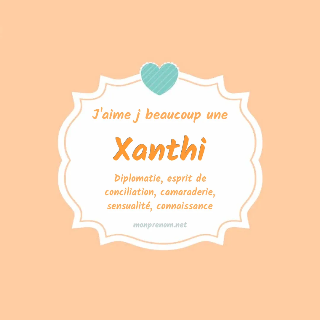 J'aime beaucoup Xanthi