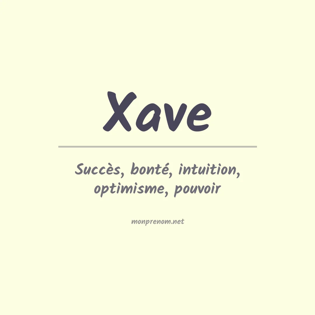 Signification du prénom Xave