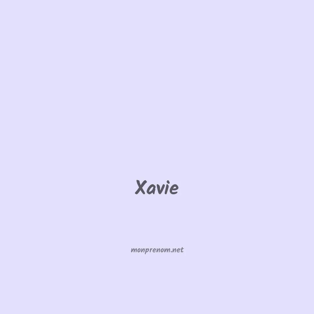 Xavie en chinois