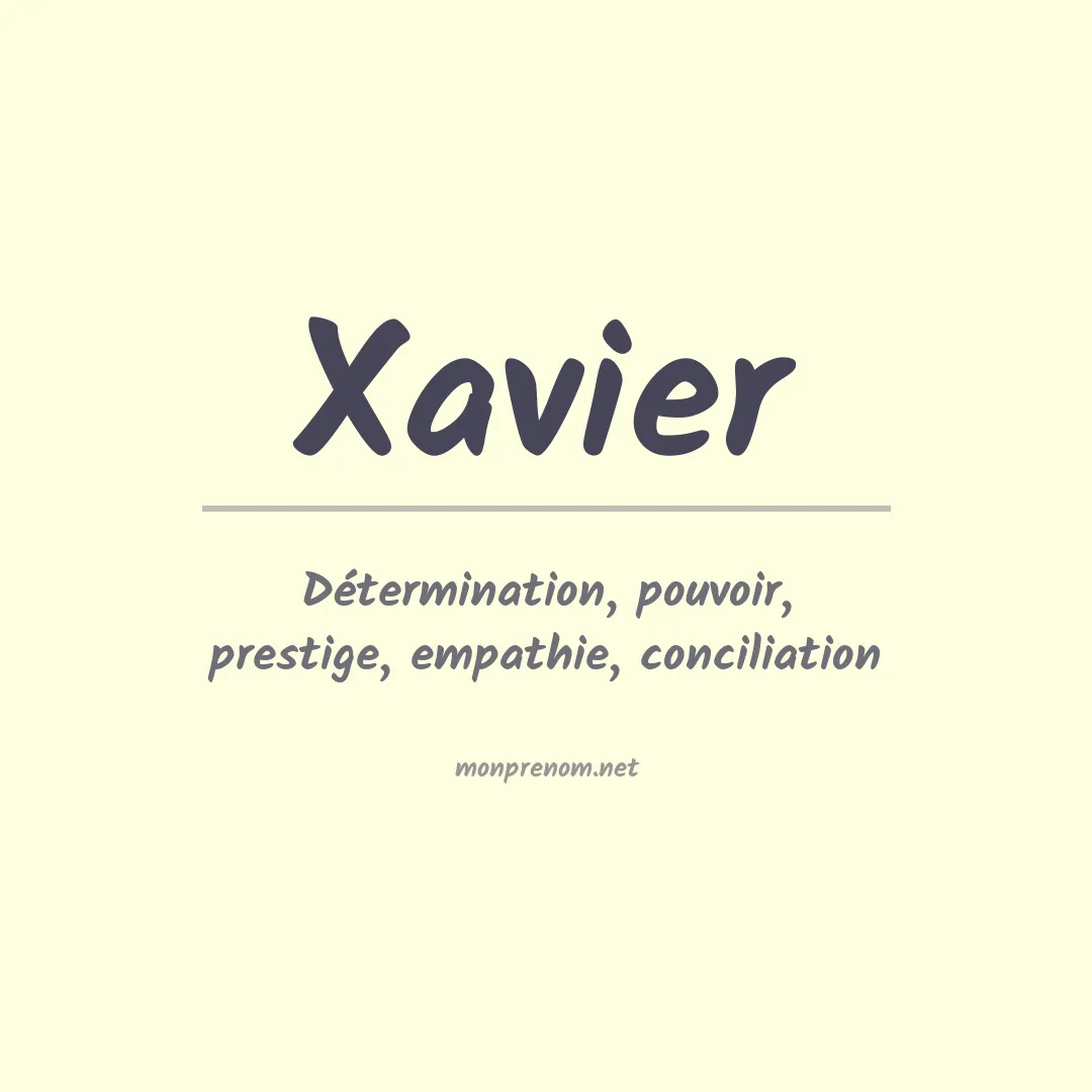 Prénom Xavier