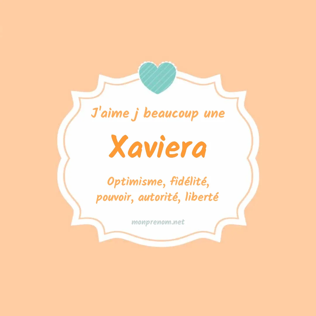 J'aime beaucoup Xaviera