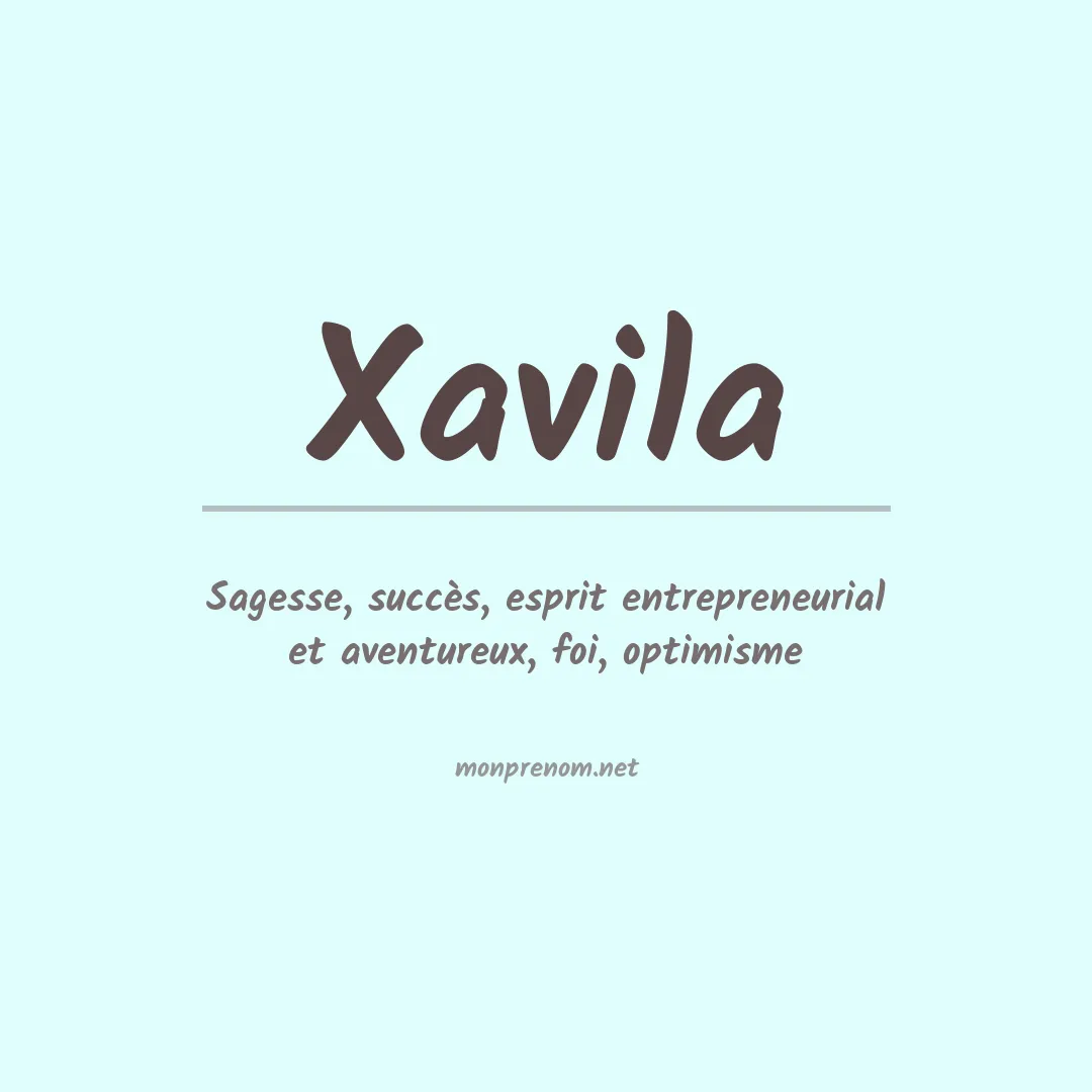Prénom Xavila