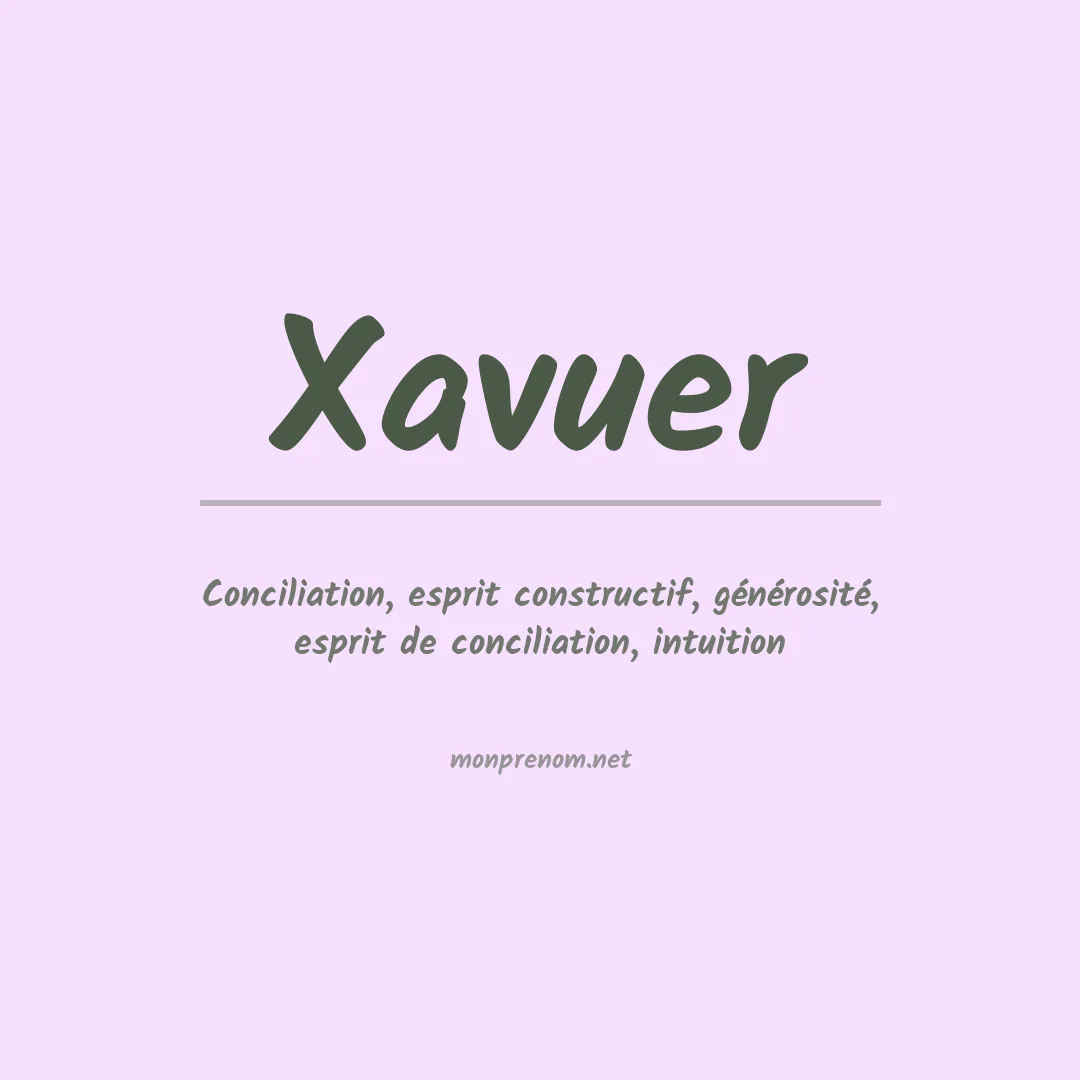 Signification du prénom Xavuer