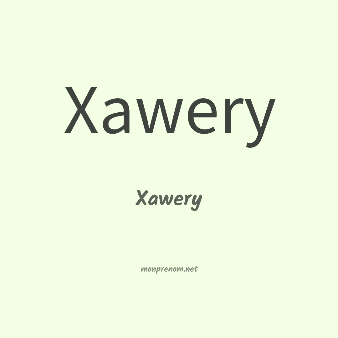 Xawery en chinois