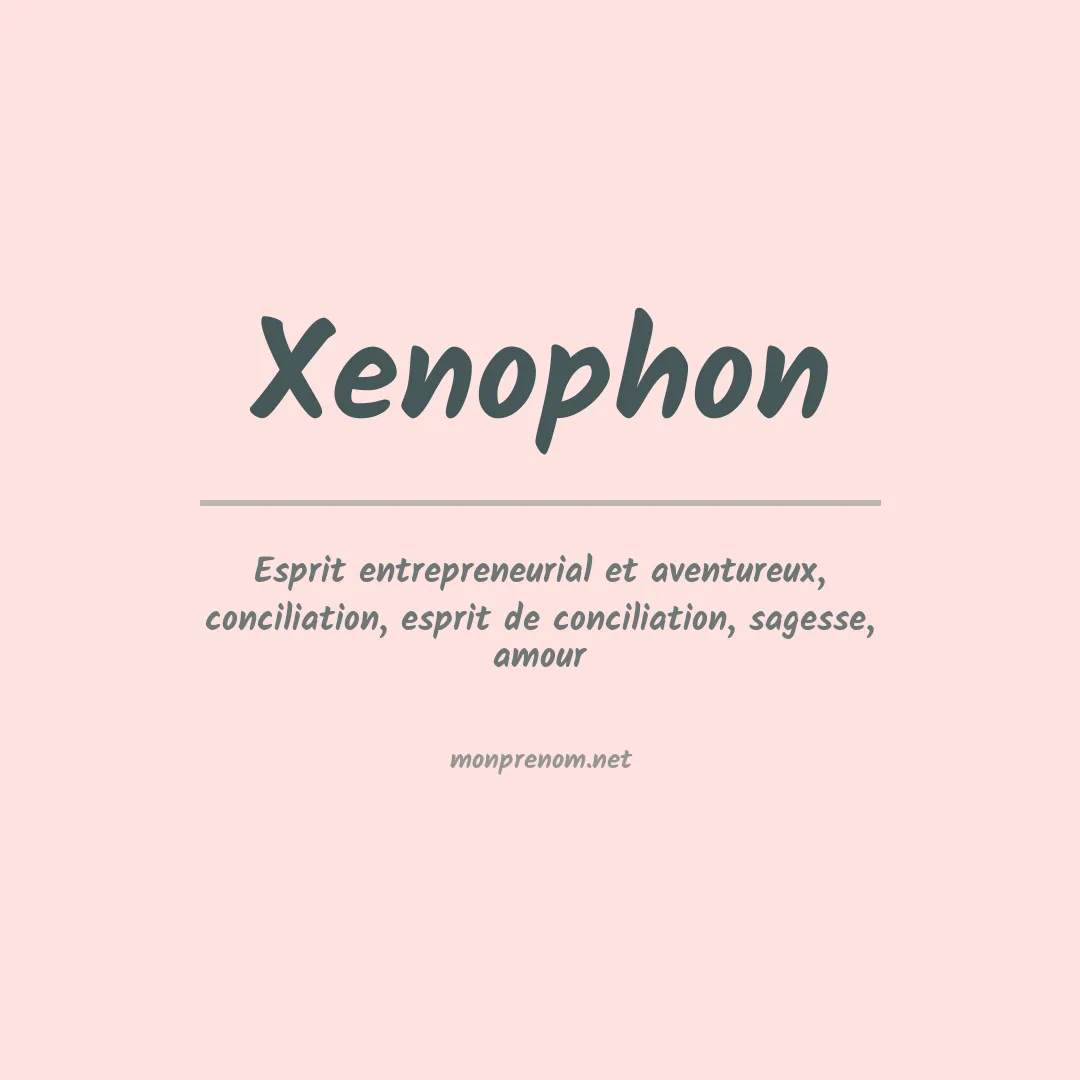 Prénom Xenophon