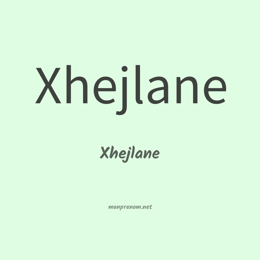 Xhejlane en chinois