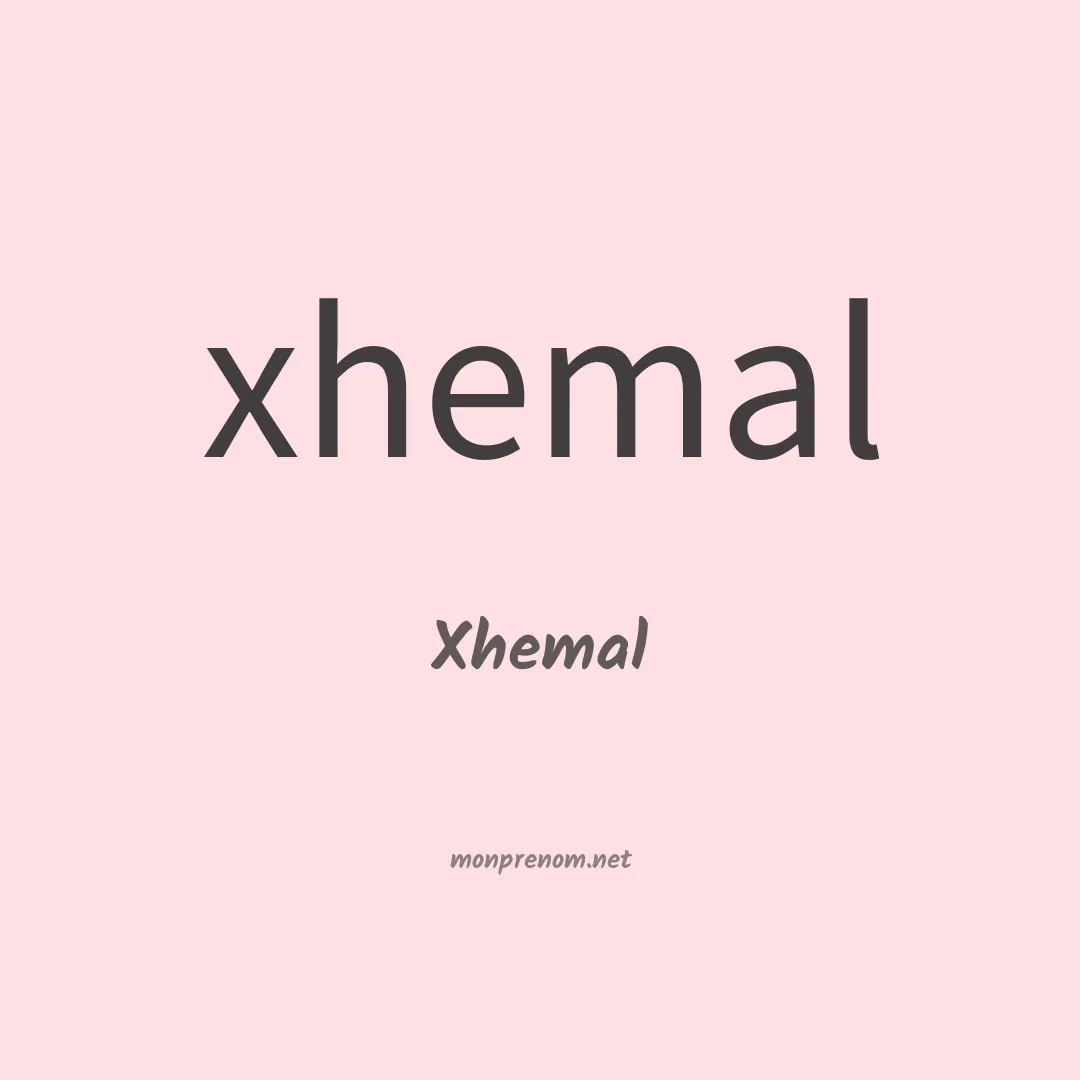 Xhemal en chinois