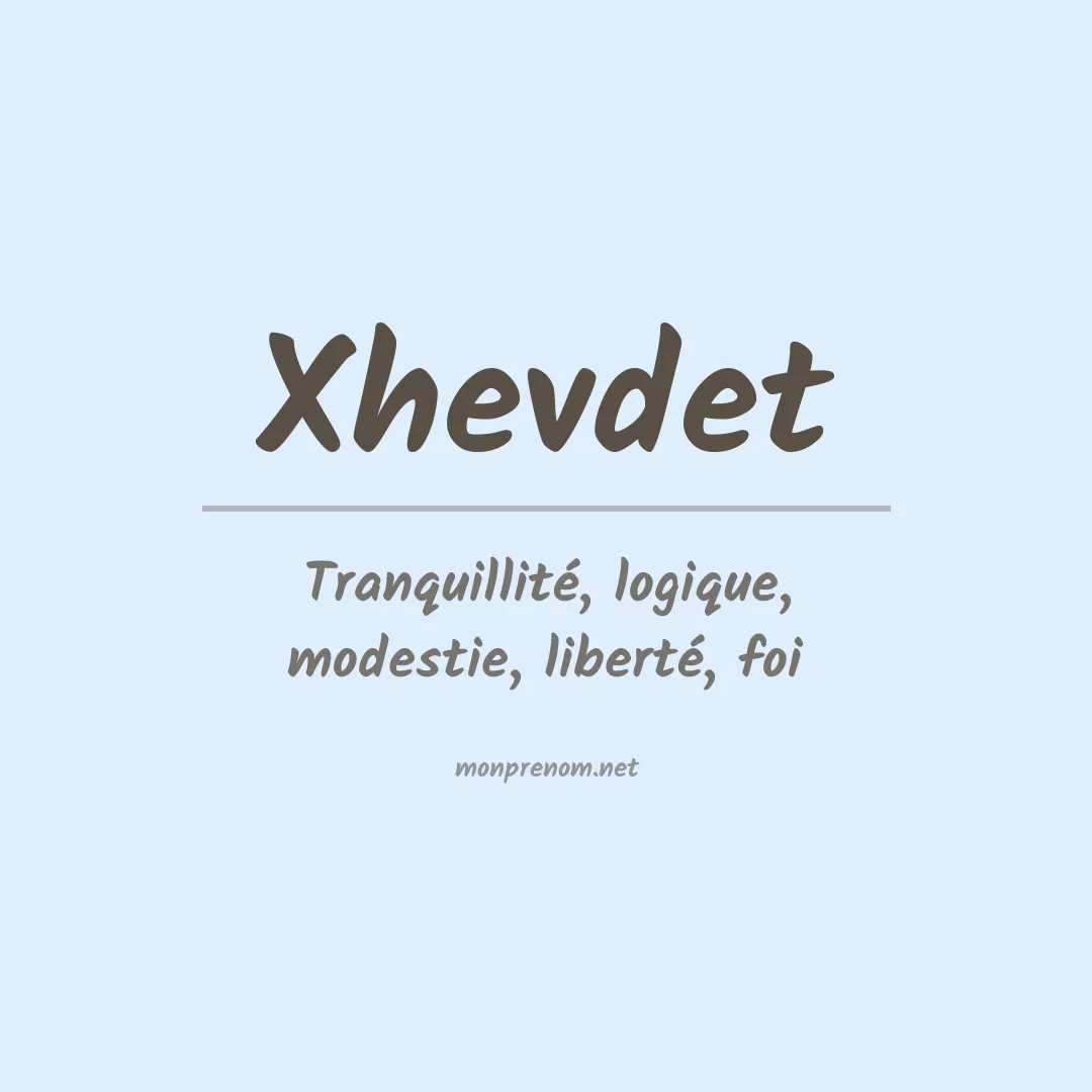 Prénom Xhevdet