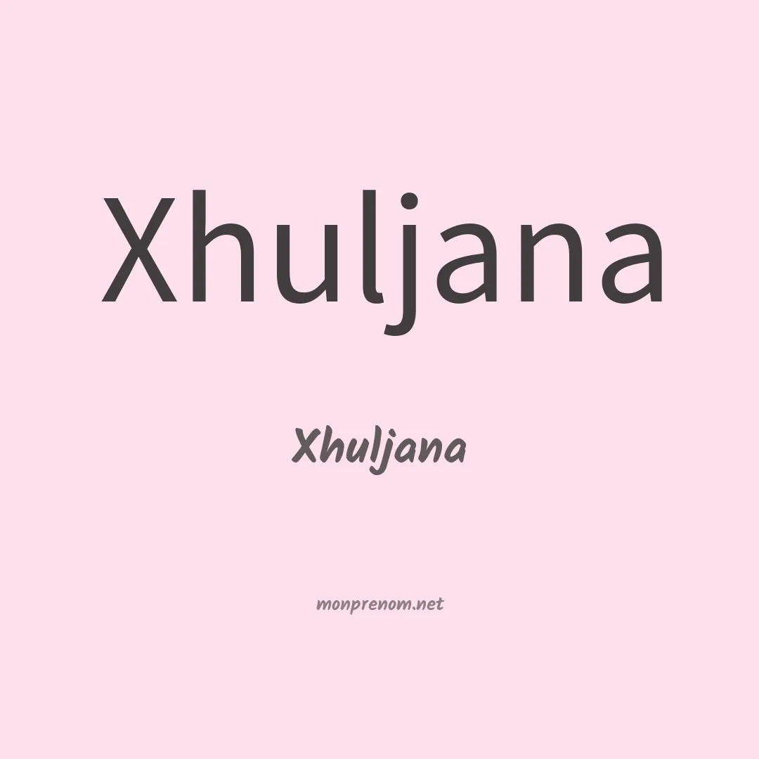 Xhuljana en chinois