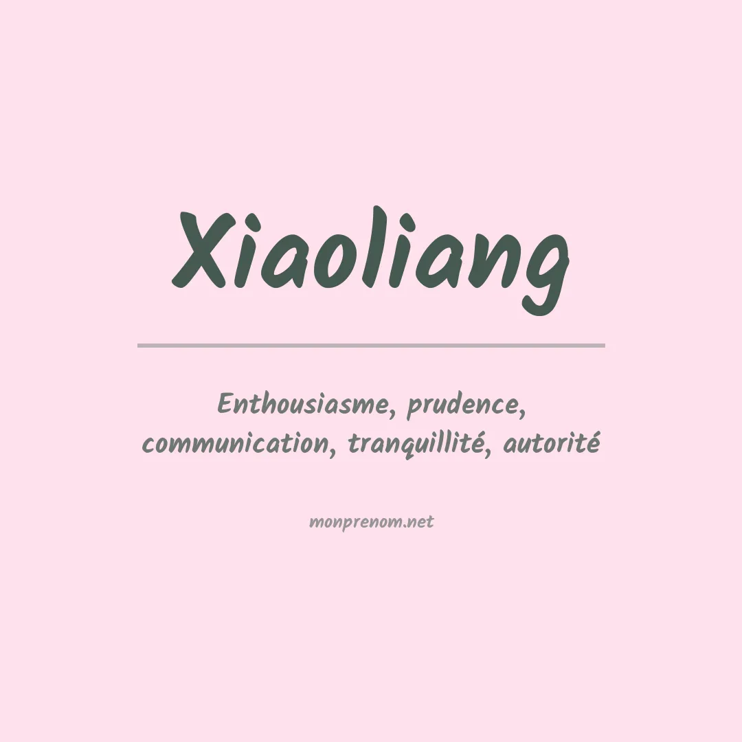 Prénom Xiaoliang