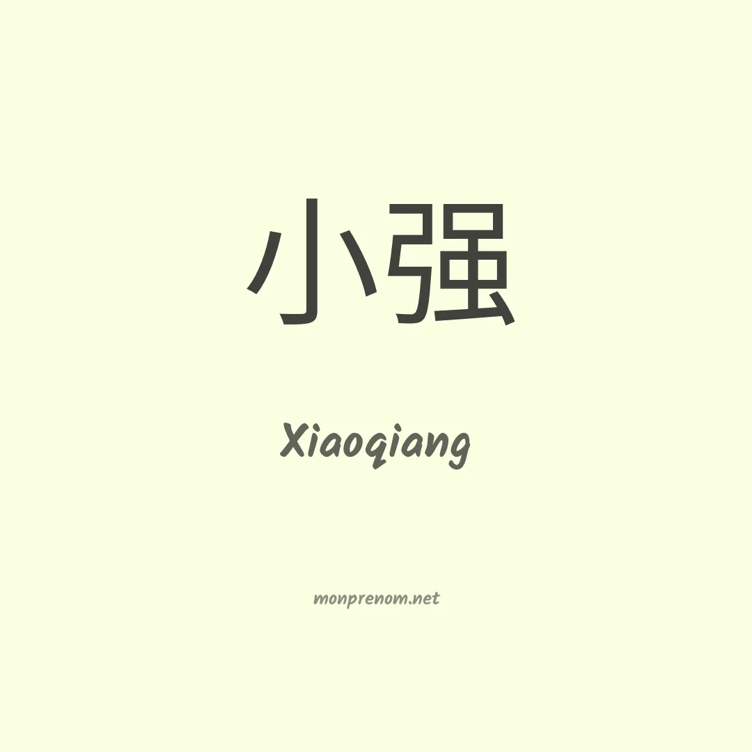Xiaoqiang en chinois