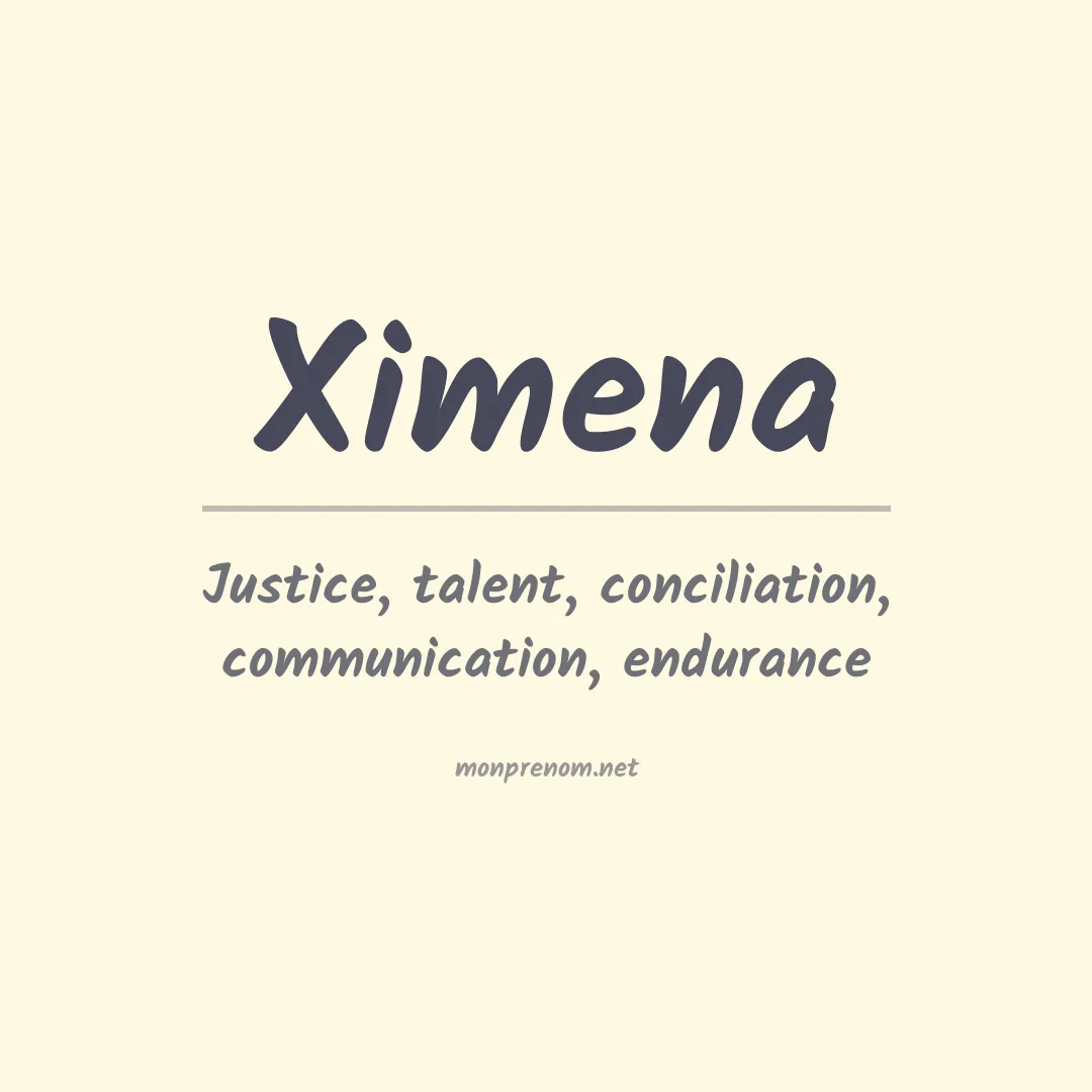 Prénom Ximena