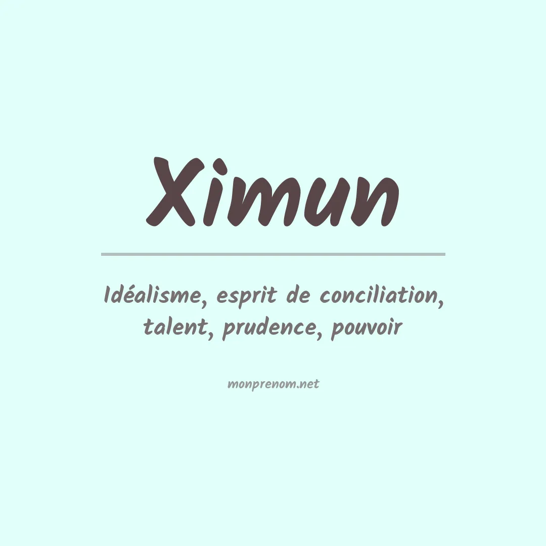 Prénom Ximun