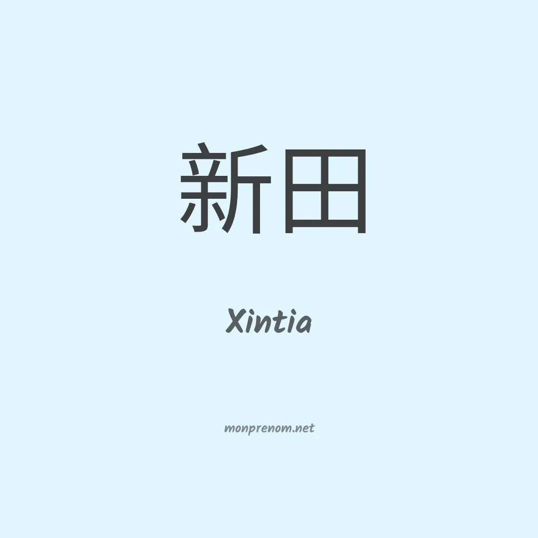 Xintia en chinois