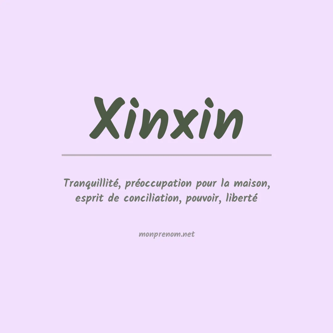 Prénom Xinxin
