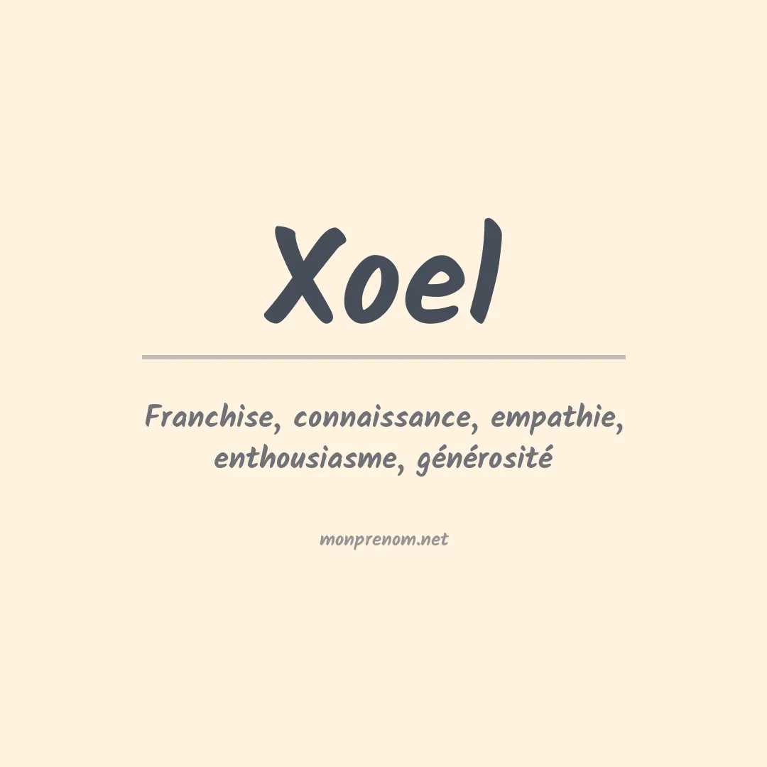 Signification du prénom Xoel