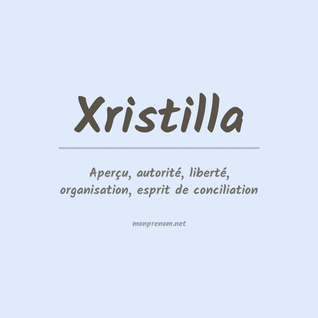 Prénom Xristilla