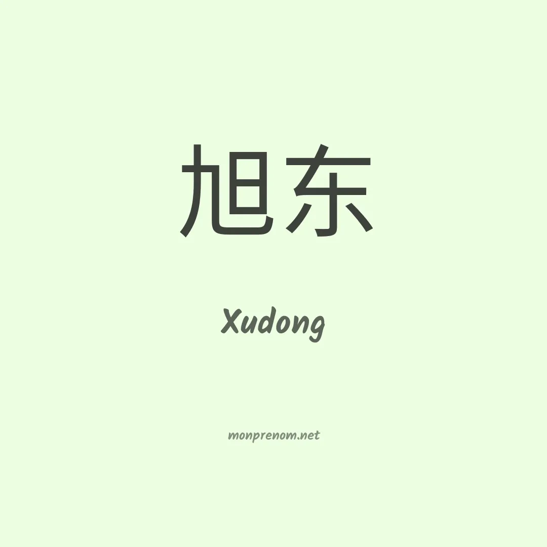 Xudong en chinois