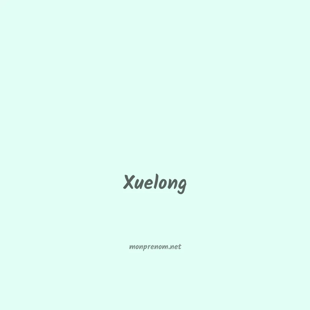 Xuelong en chinois