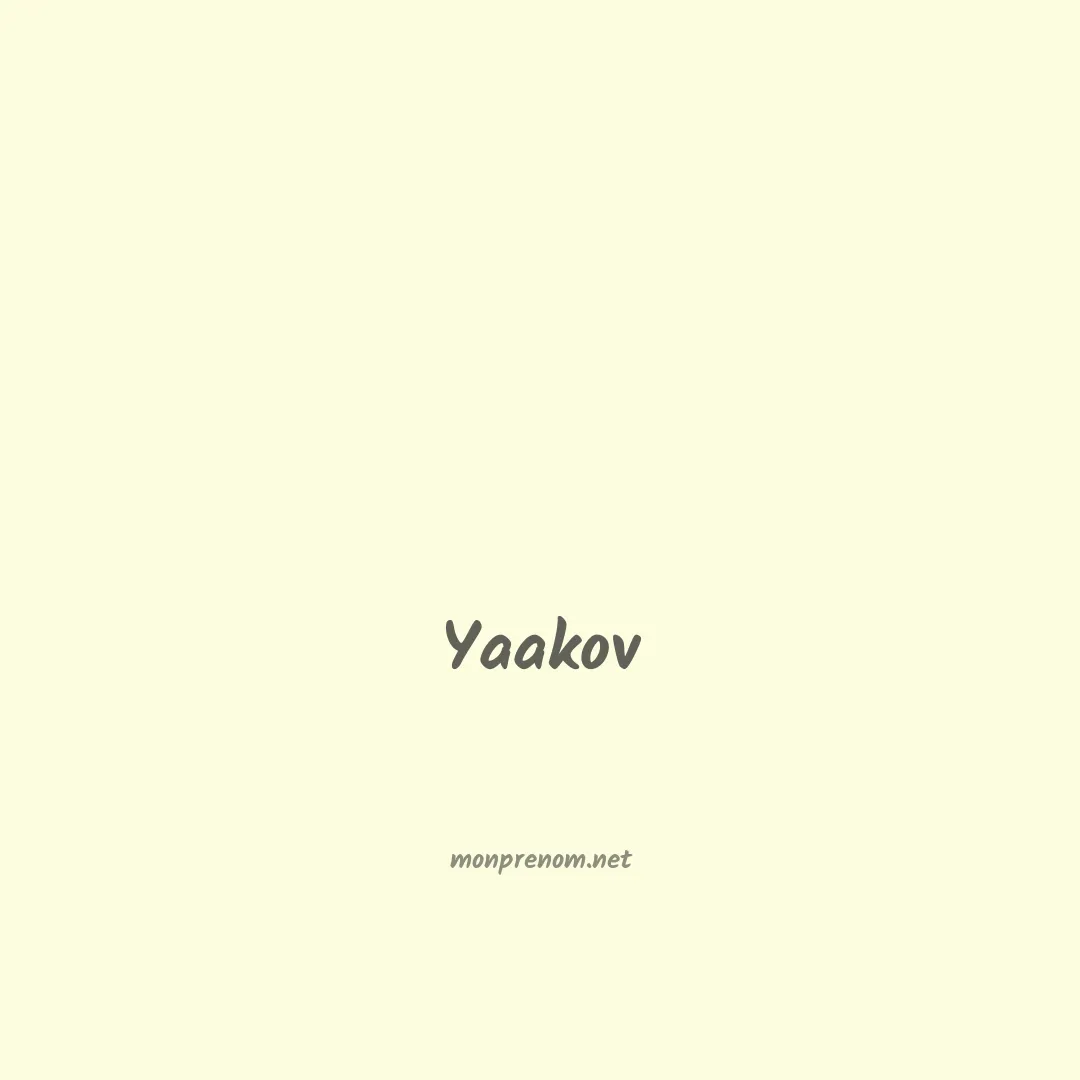 Yaakov en chinois