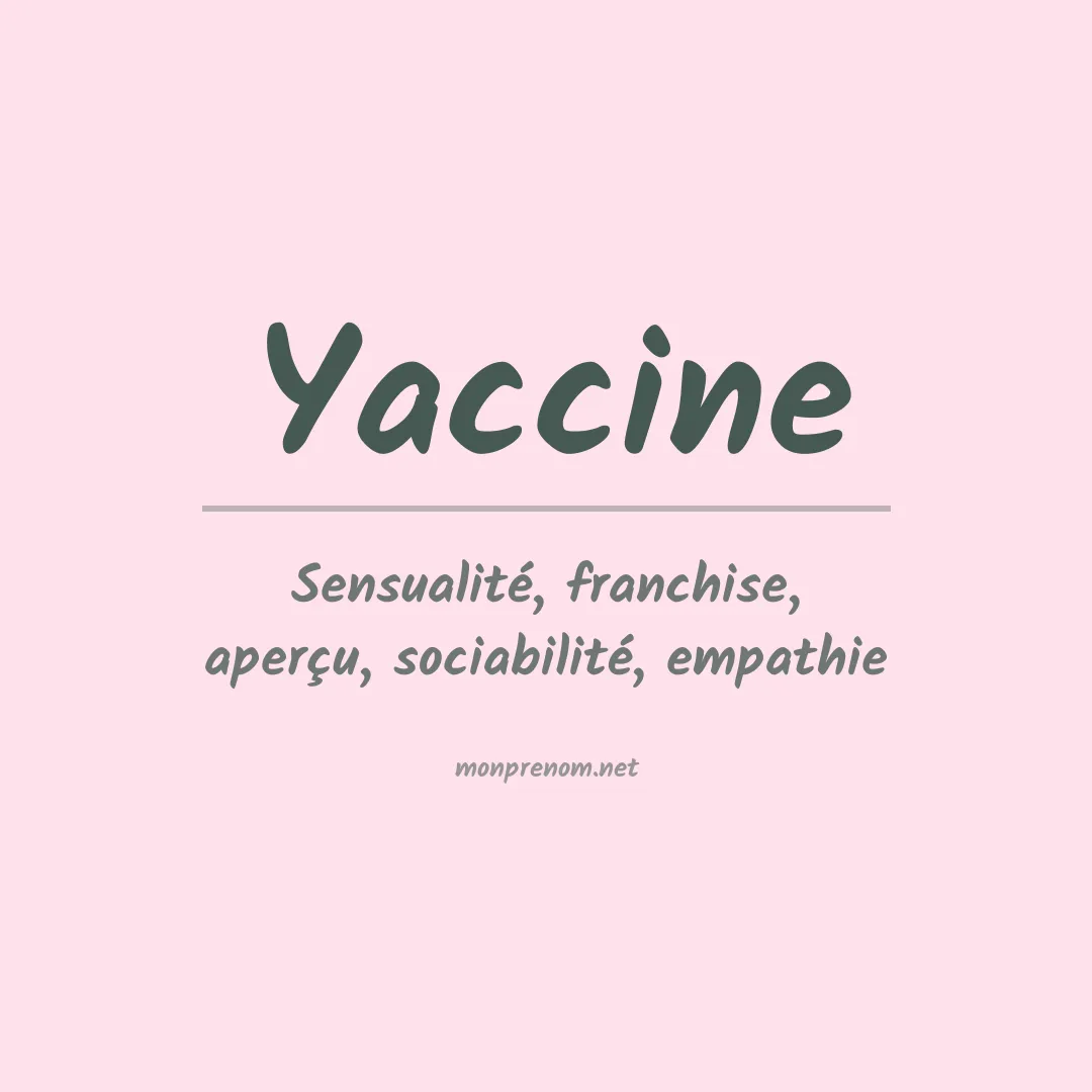 Prénom Yaccine