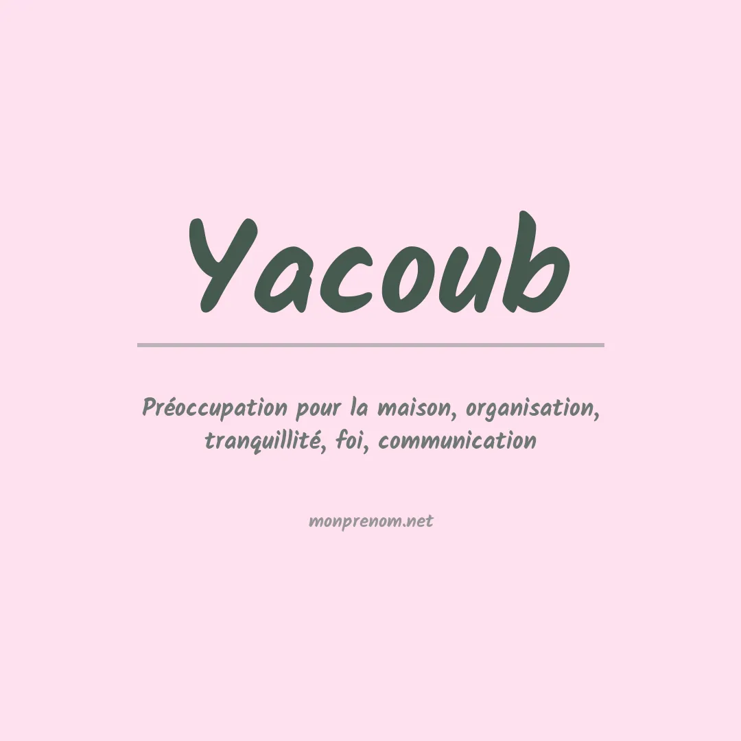 Prénom Yacoub