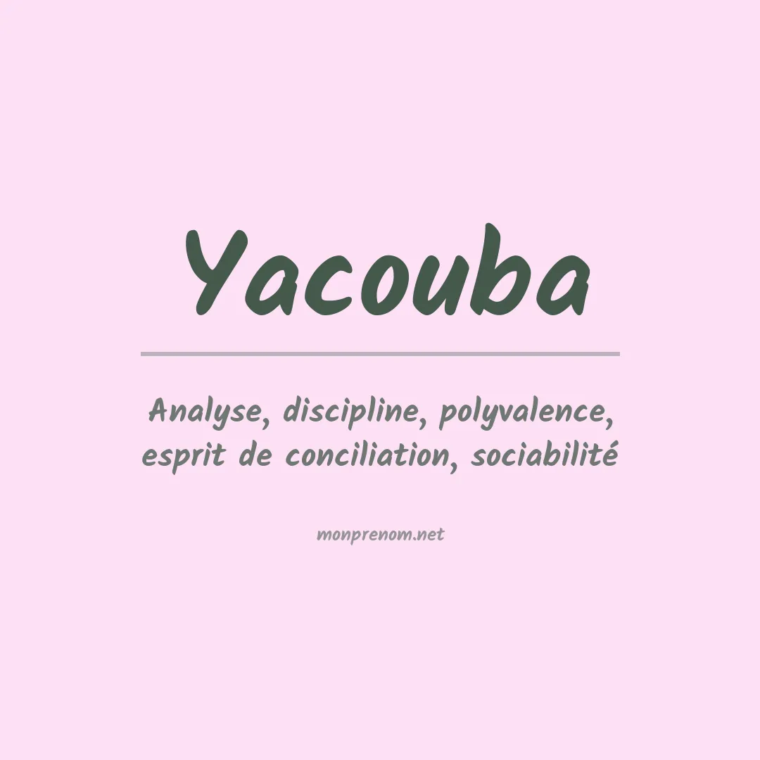 Prénom Yacouba