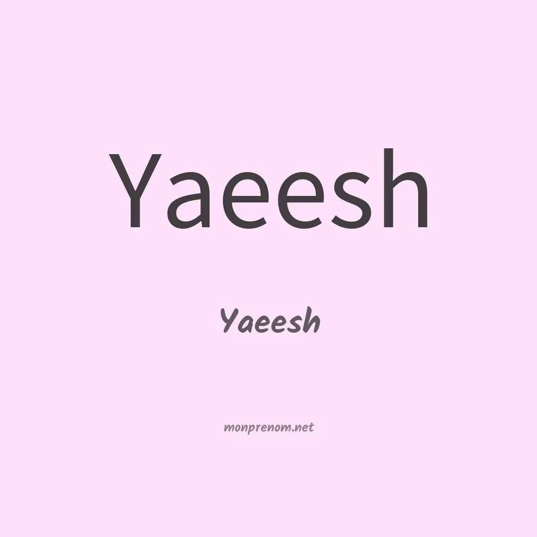 Yaeesh en chinois