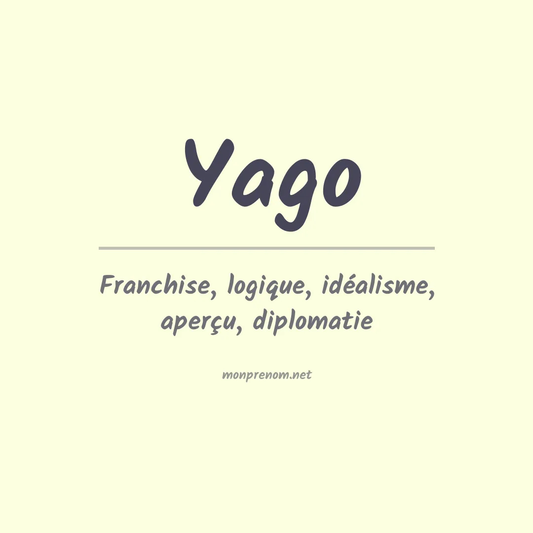 Prénom Yago