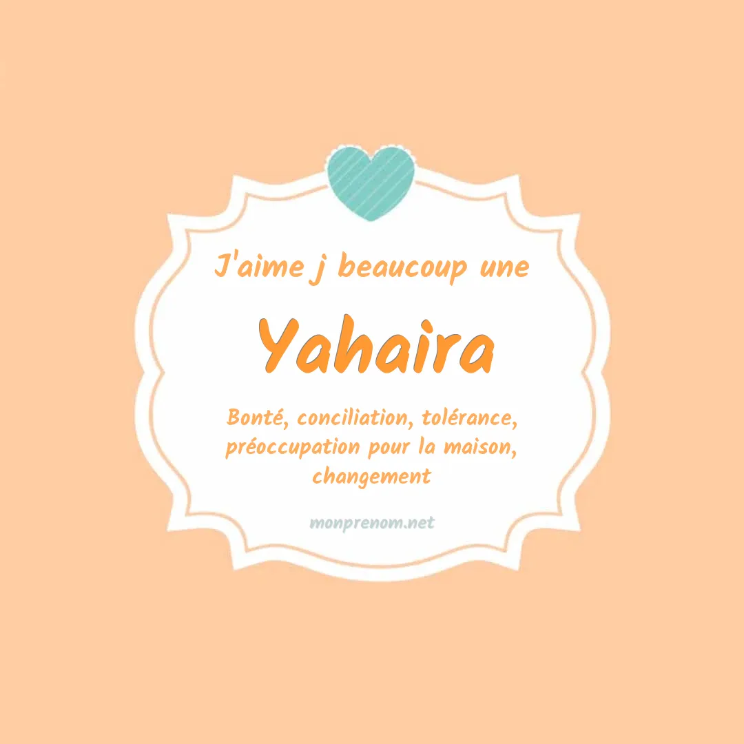 J'aime beaucoup Yahaira