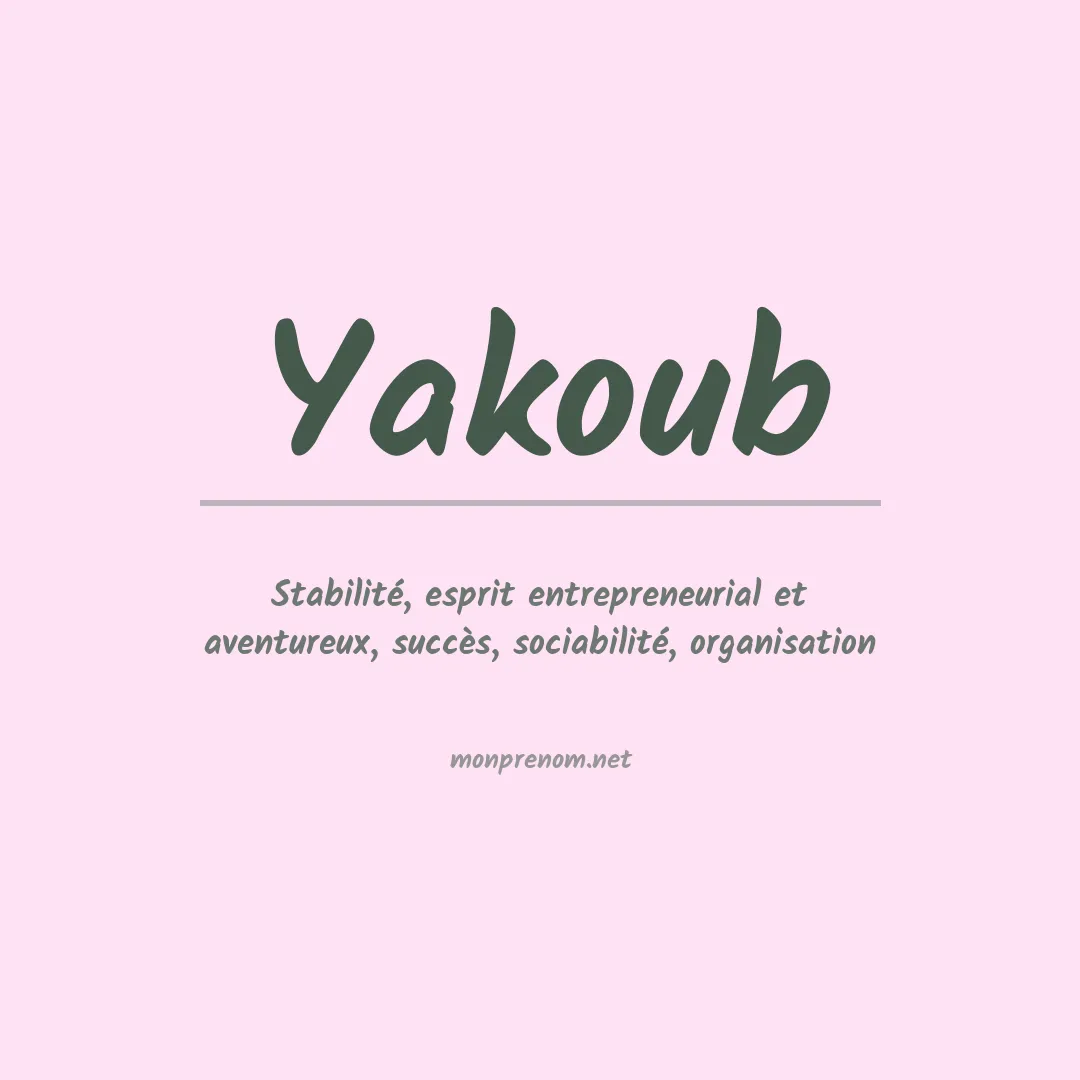 Prénom Yakoub