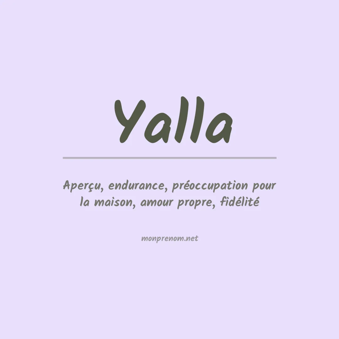 Prénom Yalla
