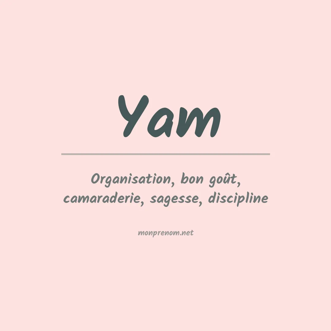 Prénom Yam