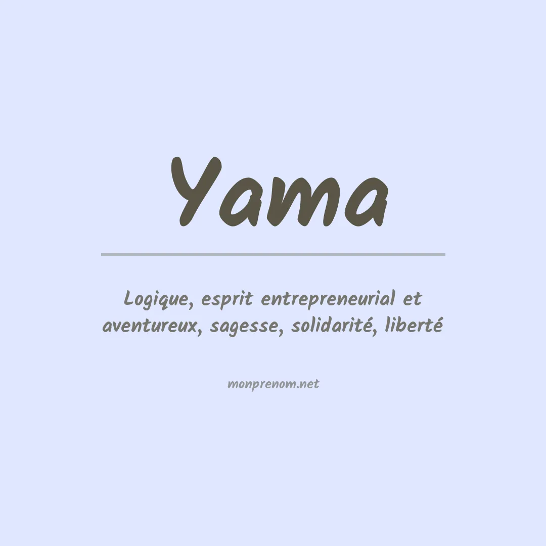 Prénom Yama