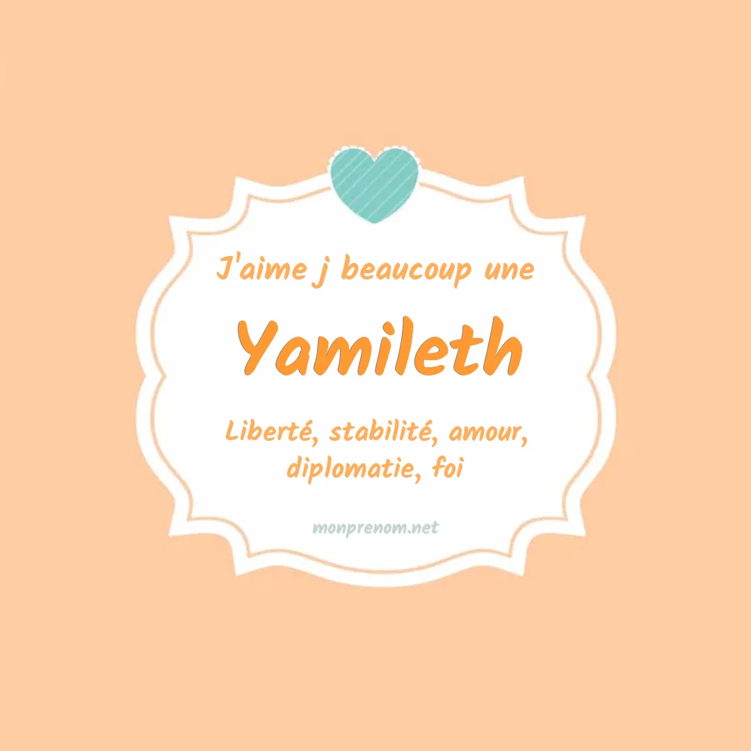 J'aime beaucoup Yamileth